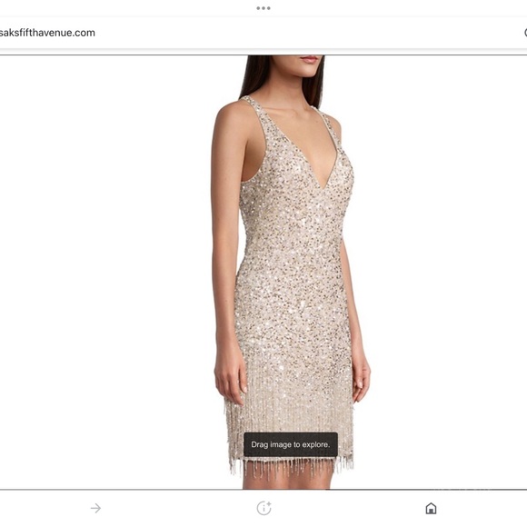 Mac Duggal Dresses & Skirts - Mac Duggal sequin fringe cocktail mini dress